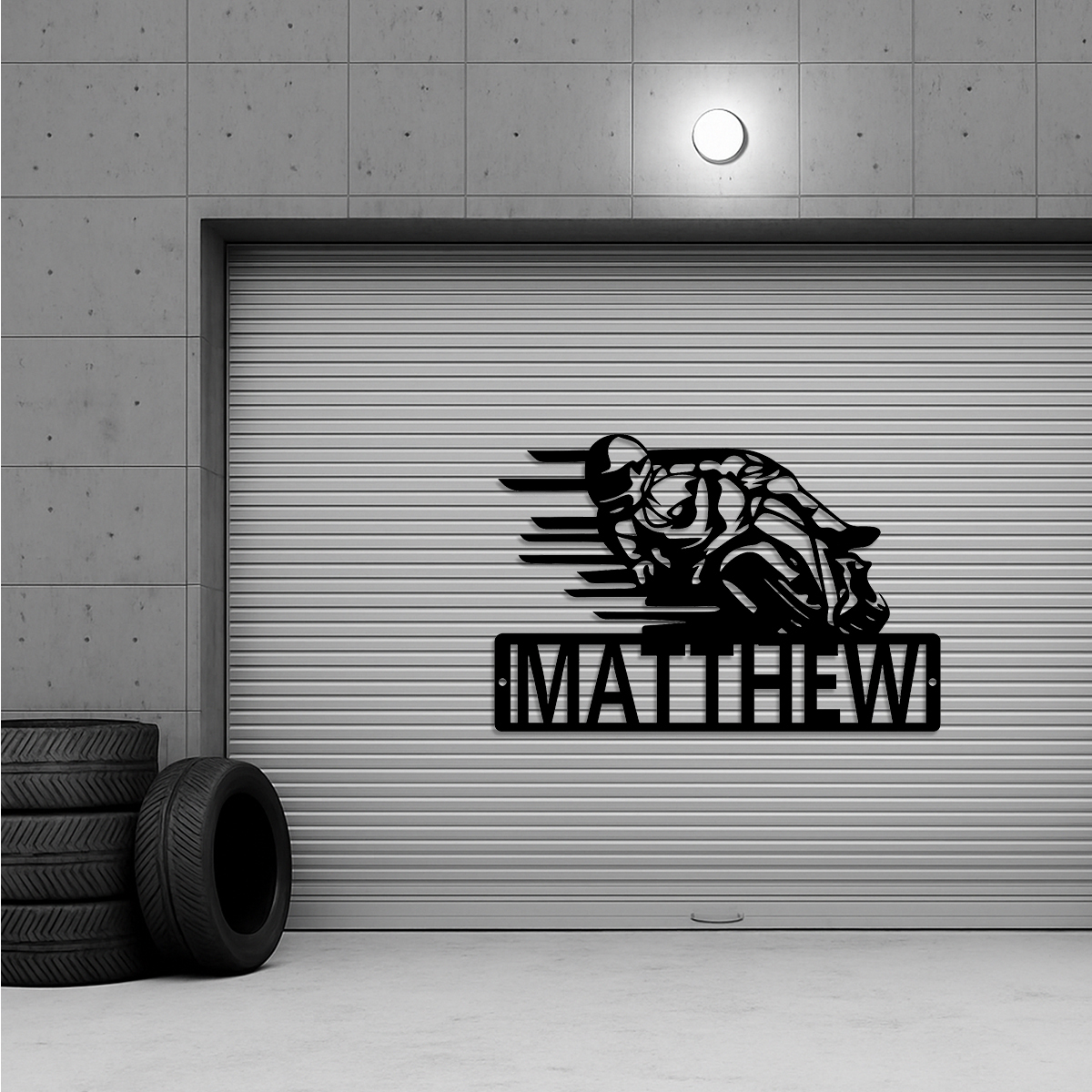 Motorcycle Racing Custom Name Metal Sign, Motorcycle, Moto GP Sign, Motorcyclist, Fathers Day, Mothers Day, Dad, Birthday, Custom Metal