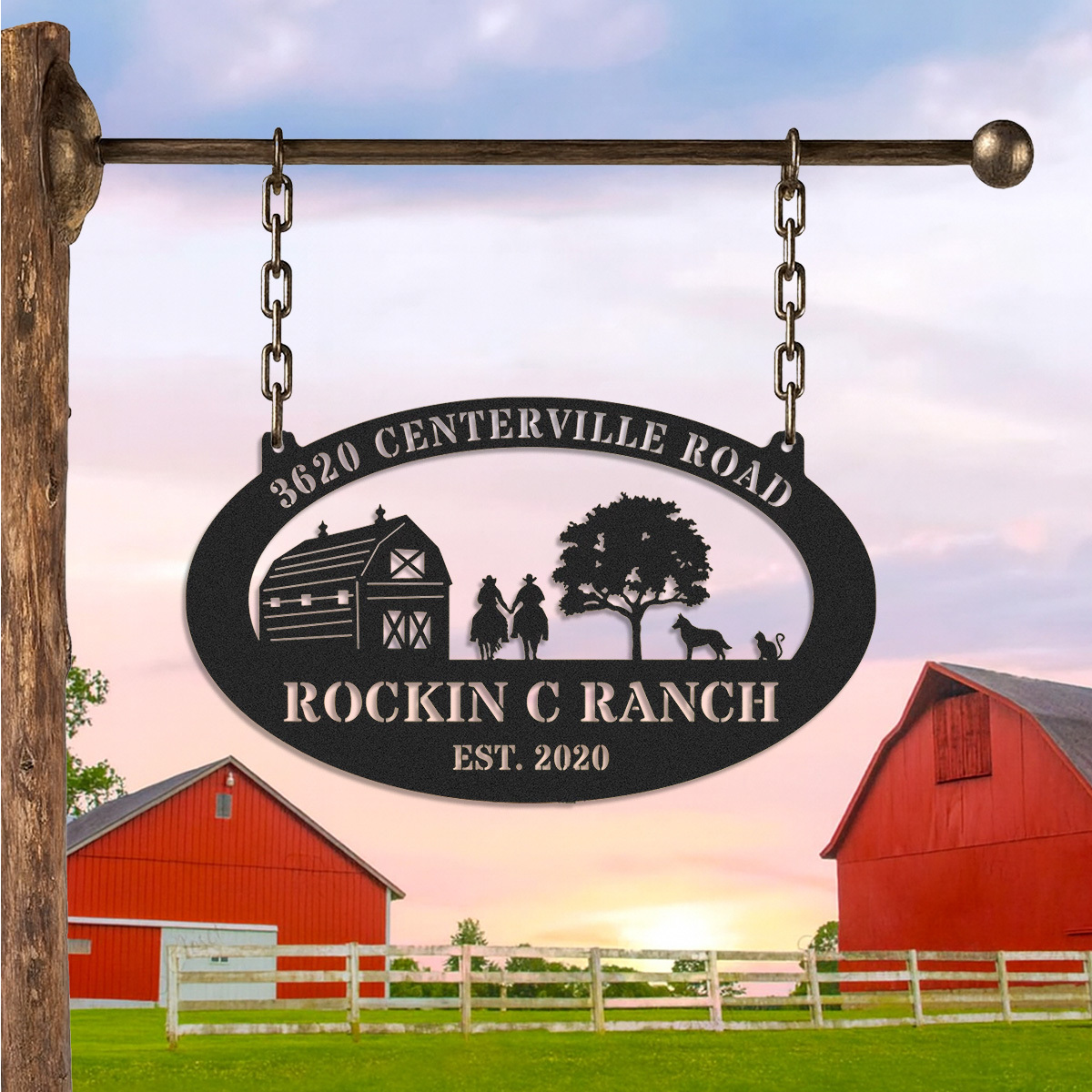 Personalized Your Farmhouse Metal Sign, Custom Your Farm, Farm Metal Sign, Farm Decor, Barn Sign, Ranch Decor, Farm Gate Sign