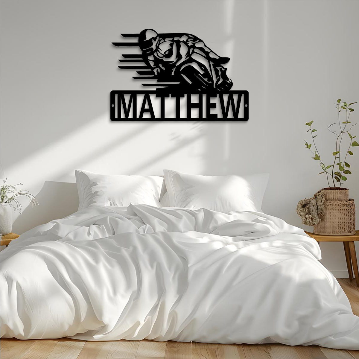 Motorcycle Racing Custom Name Metal Sign, Motorcycle, Moto GP Sign, Motorcyclist, Fathers Day, Mothers Day, Dad, Birthday, Custom Metal