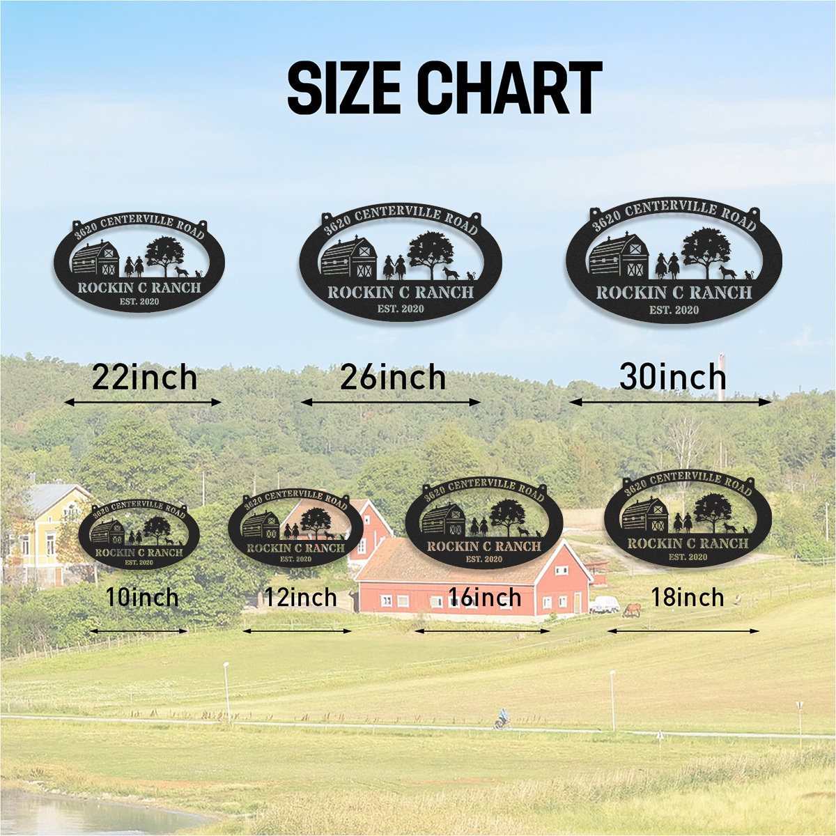 Personalized Your Farmhouse Metal Sign, Custom Your Farm, Farm Metal Sign, Farm Decor, Barn Sign, Ranch Decor, Farm Gate Sign