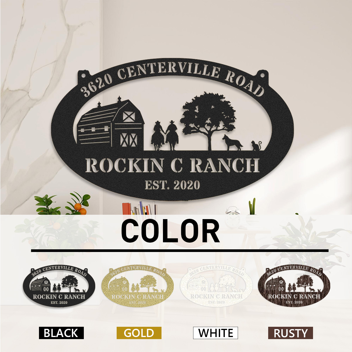 Personalized Your Farmhouse Metal Sign, Custom Your Farm, Farm Metal Sign, Farm Decor, Barn Sign, Ranch Decor, Farm Gate Sign