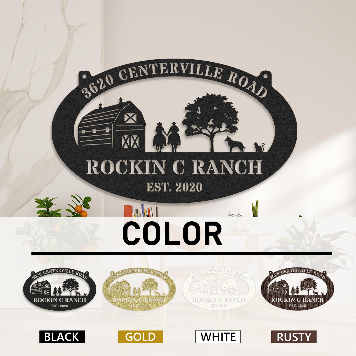 Personalized Your Farmhouse Metal Sign, Custom Your Farm, Farm Metal Sign, Farm Decor, Barn Sign, Ranch Decor, Farm Gate Sign