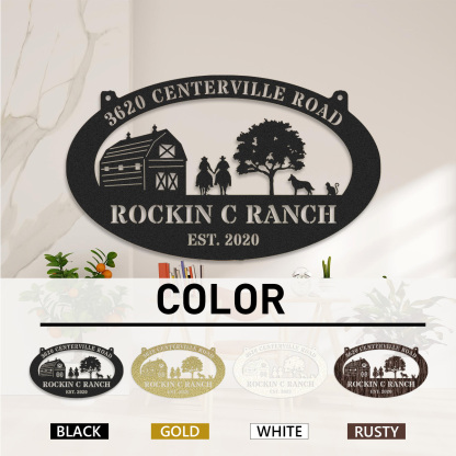 Personalized Your Farmhouse Metal Sign, Custom Your Farm, Farm Metal Sign, Farm Decor, Barn Sign, Ranch Decor, Farm Gate Sign