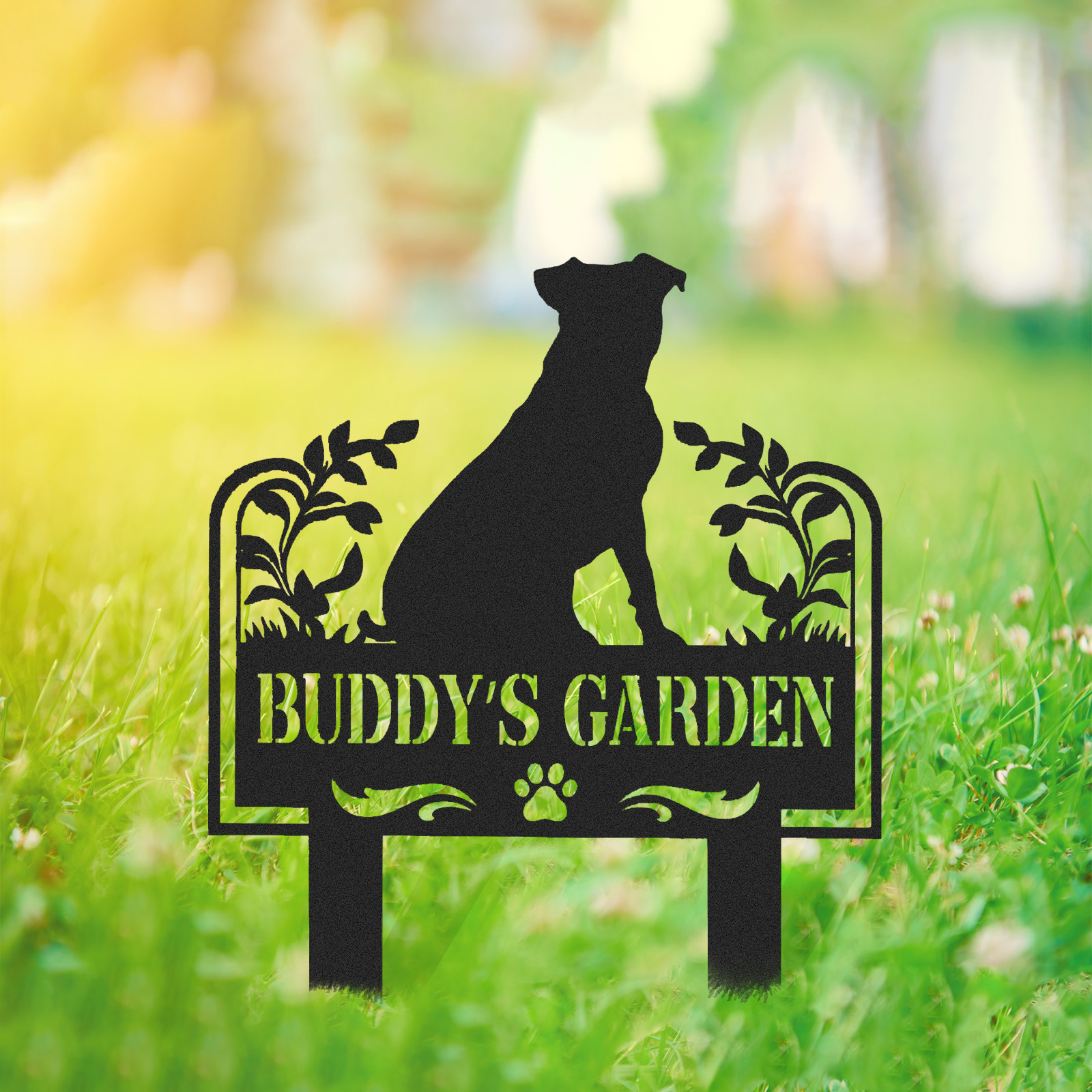 Custom Metal Pet Memorial Garden Sign, Metal Stake, Dog Garden Sign, Pet Grave Markers, Dog Loss Gifts, Remembrance Stake, Dog Lover Gift