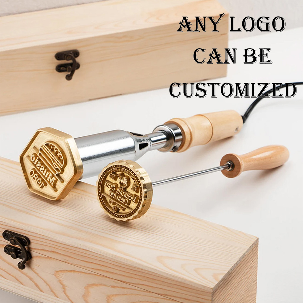 Custom Electric Branding Iron for Wood, Durable Personalized Logo Metal Branding Iron for Wood Burning Stamp Leather Meat, Handcrafted Design Weddings & Personalized Gifts