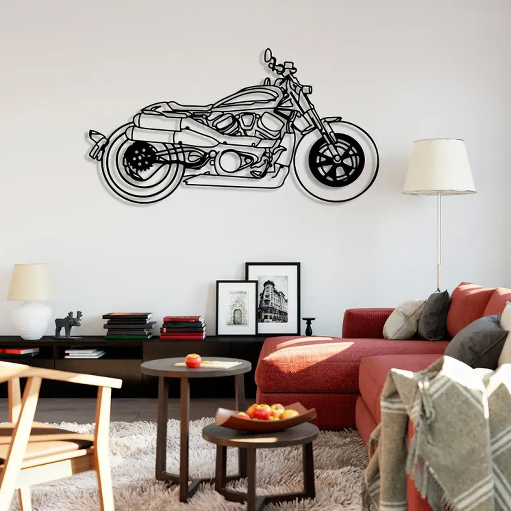 Custom Motorcycle Metal Decor Wall Art, Personalized Motorcycle Wall Sign, Motorcycle Lover Gift for Men, Motorcycle Accessories Decor
