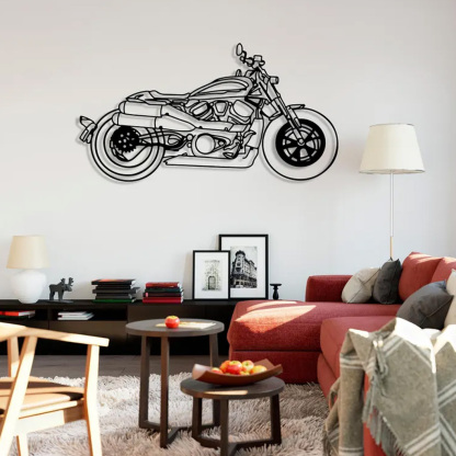 Custom Motorcycle Metal Decor Wall Art, Personalized Motorcycle Wall Sign, Motorcycle Lover Gift for Men, Motorcycle Accessories Decor