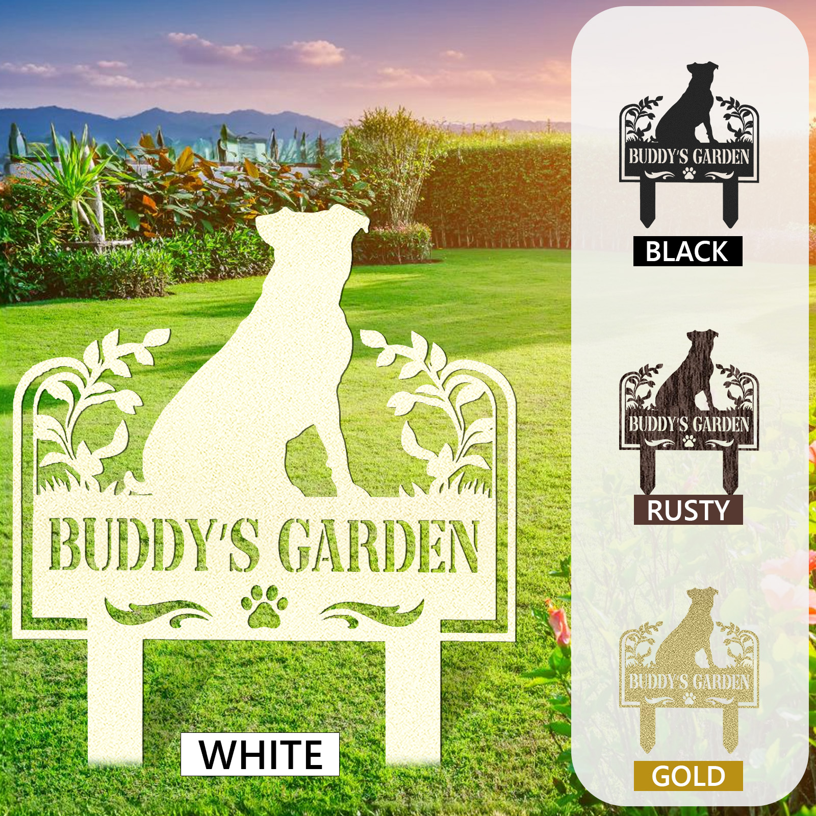 Custom Metal Pet Memorial Garden Sign, Metal Stake, Dog Garden Sign, Pet Grave Markers, Dog Loss Gifts, Remembrance Stake, Dog Lover Gift