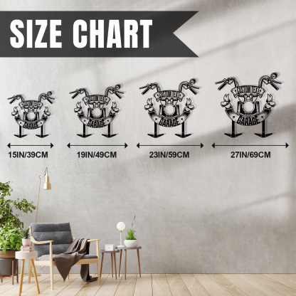 Personalized Garage Motorcycle Helmet Holder, Custom Name Metal Wall Mount Rack with Hooks, Biker Garage Wall Art Decor for Helmet, Jacket, Keys