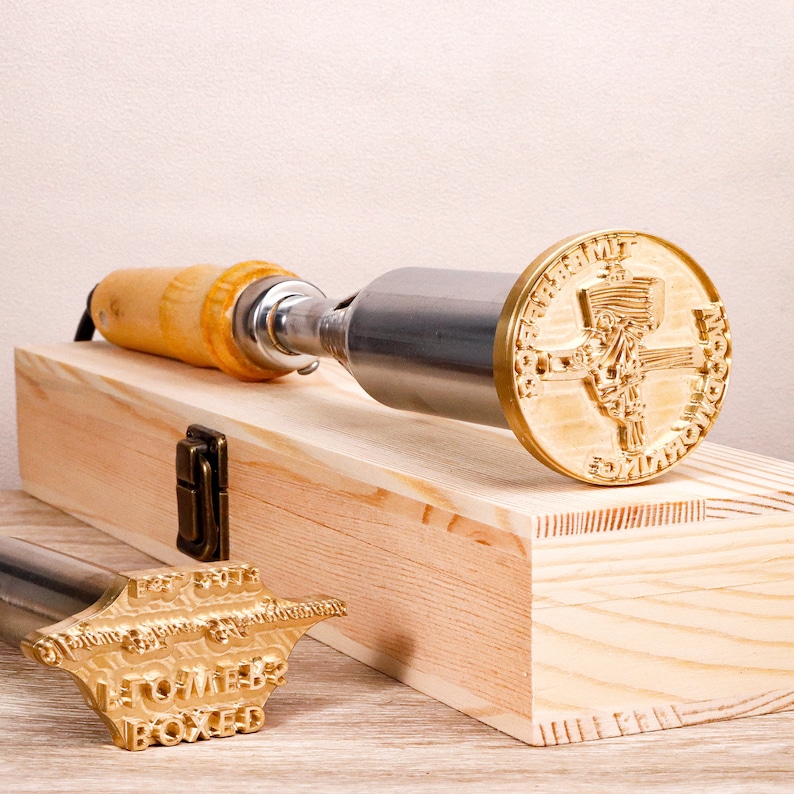 Custom Branding iron for woodworking Make your logo wood burning stamp Custom wood brand iron gift for woodworker
