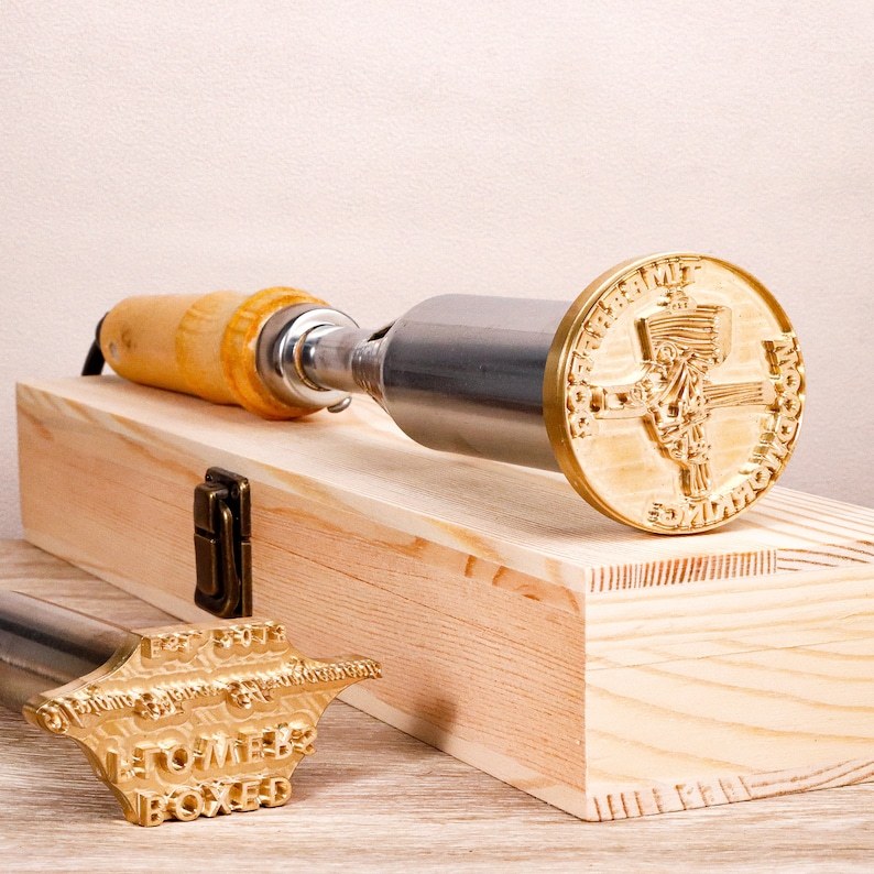 Custom Branding iron for woodworking Make your logo wood burning stamp Custom wood brand iron gift for woodworker