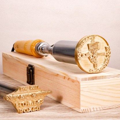 Custom Branding iron for woodworking Make your logo wood burning stamp Custom wood brand iron gift for woodworker