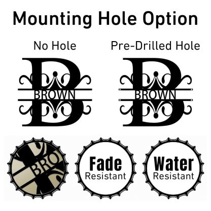 Custom Name Metal Signs, Last Name Sign, Wedding/Couple/Housewarming Gift-MetalsignX