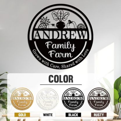 Custom Garden Sign, Vegetable Garden Sign, Personalized Metal Garden Signs for Outdoors-MetalsignX