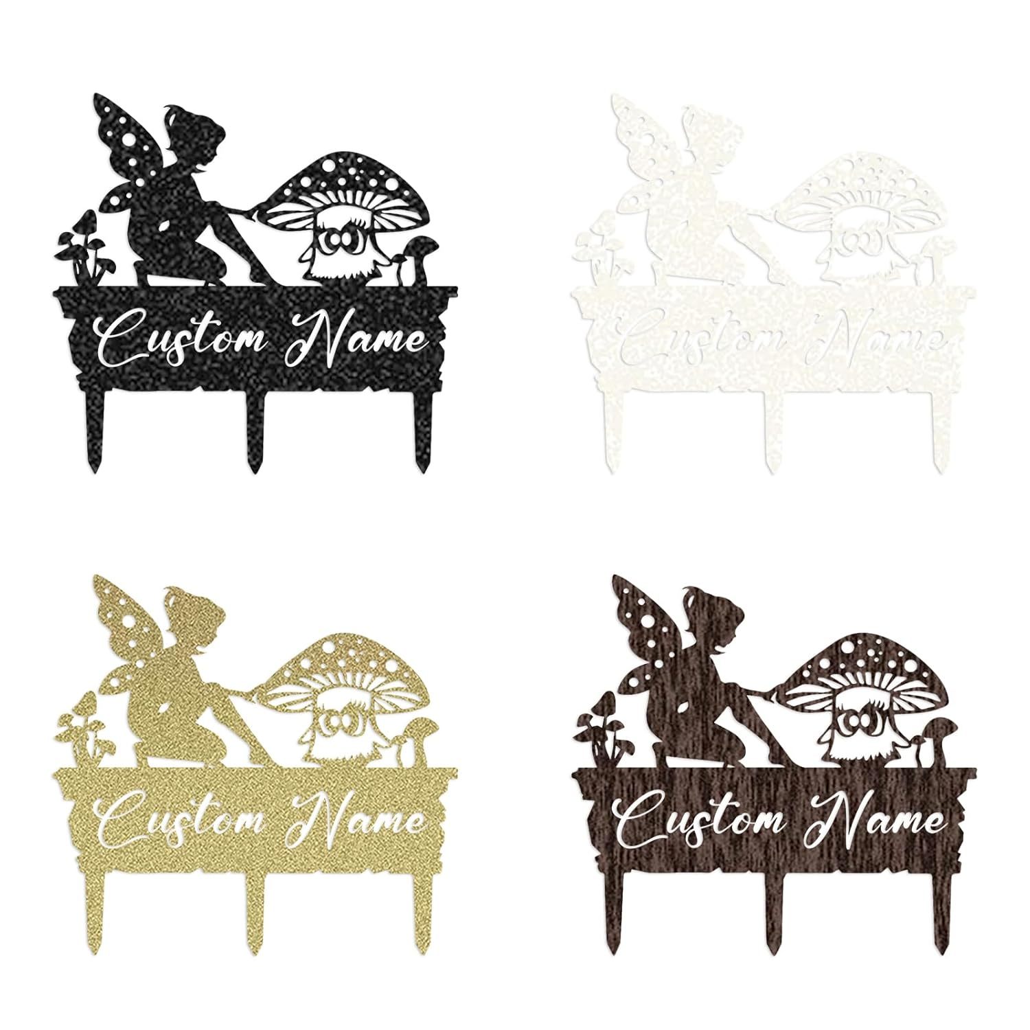 Handcrafted Fairy Garden Stake , Rustic Metal Sign for Magical Yard Spaces-MetalsignX