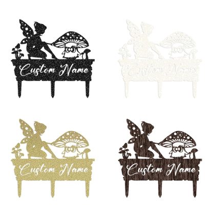 Handcrafted Fairy Garden Stake , Rustic Metal Sign for Magical Yard Spaces-MetalsignX