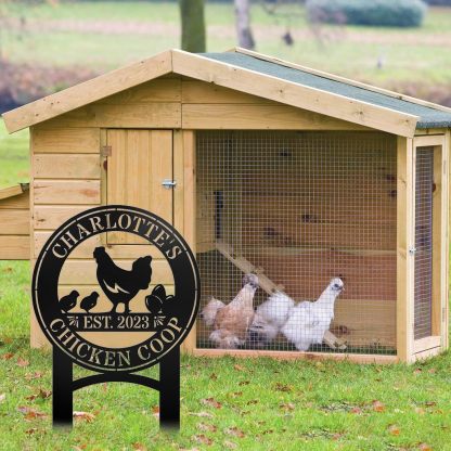 Custom Metal Signs Chicken Coop Signs for Farm Yard Decor-MetalsignX