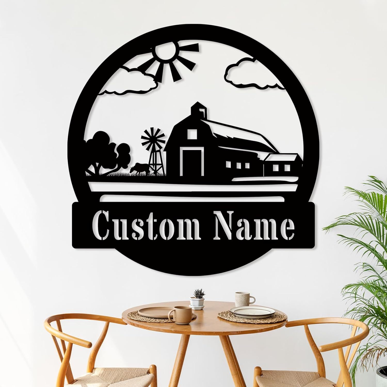 Personalized Butterfly Cabin Sign  | Outdoor Metal Wall Art | Bedroom Wall Decor | Housewarming Wedding Gifts-MetalsignX