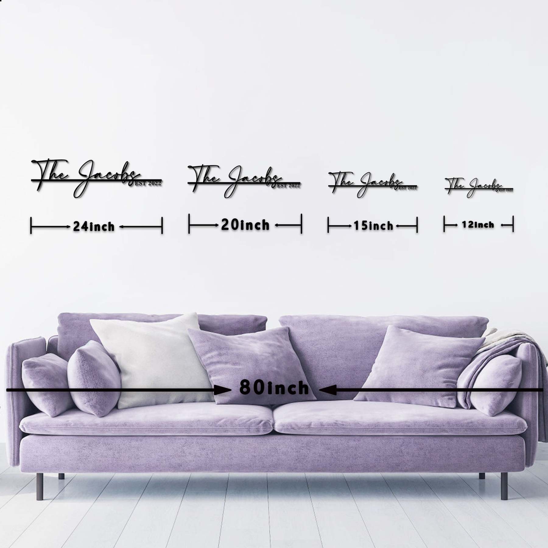 Custom Wedding Metal Sign of Name And Special Date-MetalsignX