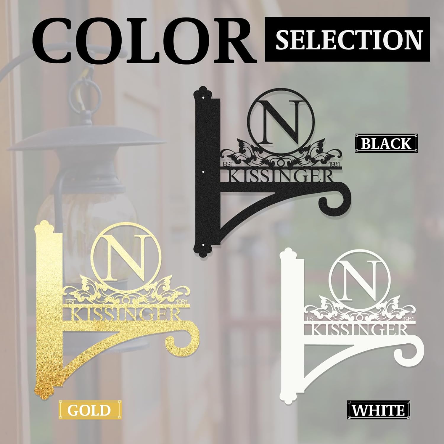 Custom Name Decorative Metal Wall Hook Indoor and Outdoor,Personalized Wall Mounted Hanging Plant Hooks-MetalsignX