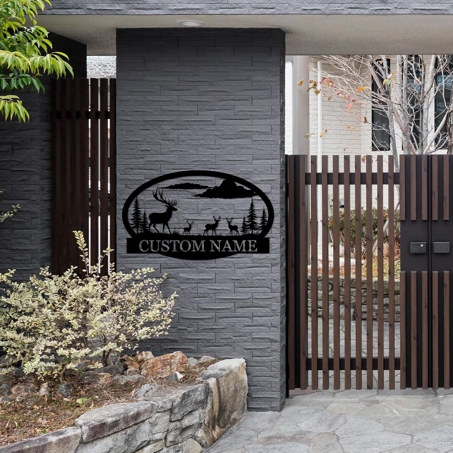 Personalized Metal Bear Sign, Custom Family Last Name Sign | Rustic Cabin and Outdoor Wall Decor-MetalsignX