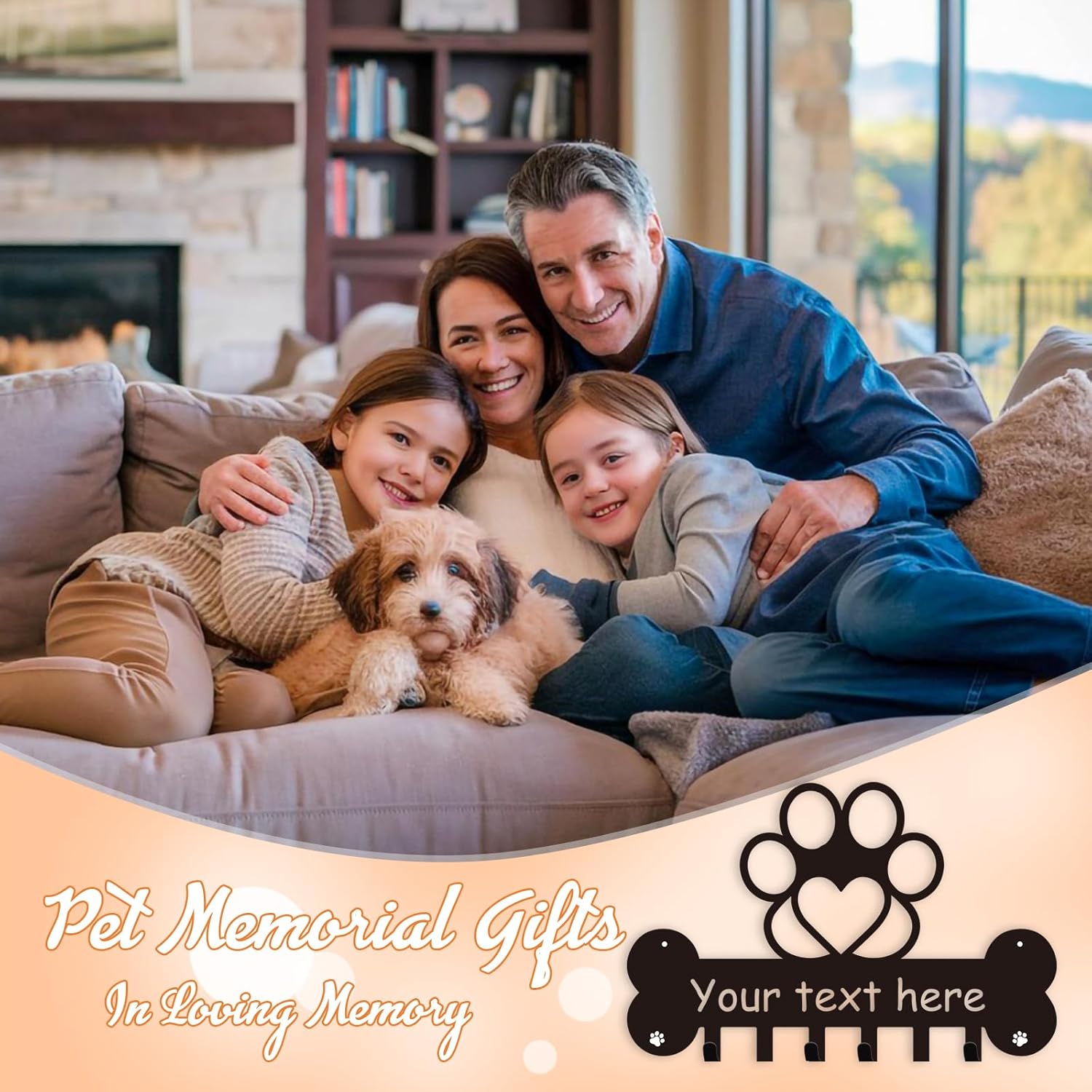 Personalized Dog Leash Holder for Wall, Dog Decor Gifts for Dog Lovers-MetalsignX