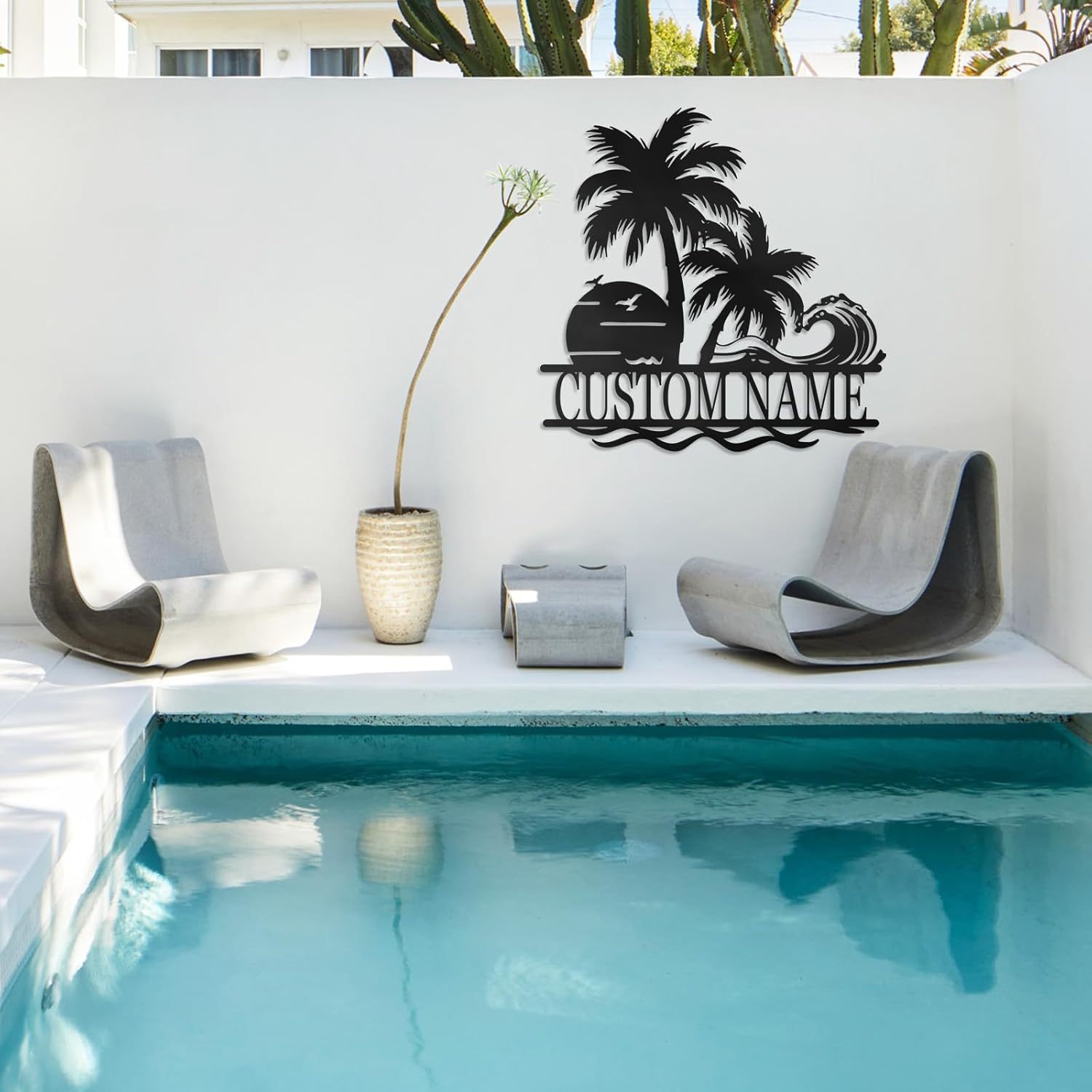 Personalized Lighthouse Metal Sign – Custom Nautical Outdoor Wall Decor for Beach House & Cabin-MetalsignX