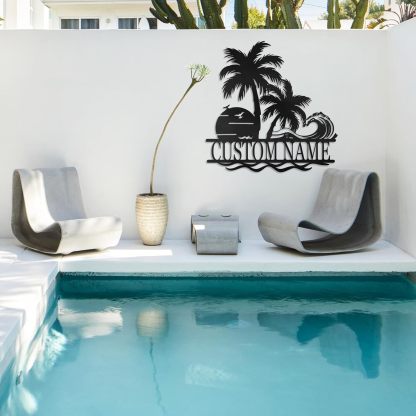 Personalized Lighthouse Metal Sign – Custom Nautical Outdoor Wall Decor for Beach House & Cabin-MetalsignX