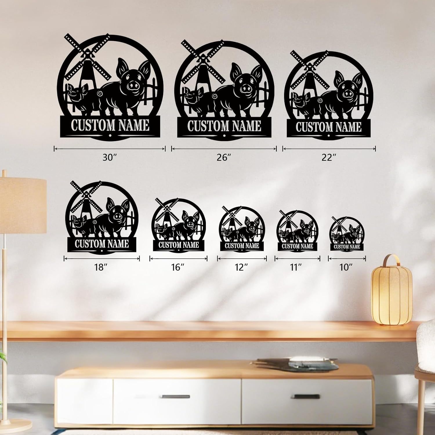 Personalized Metal Wall Art - Custom Family Name Sign for Weddings & Housewarming-MetalsignX