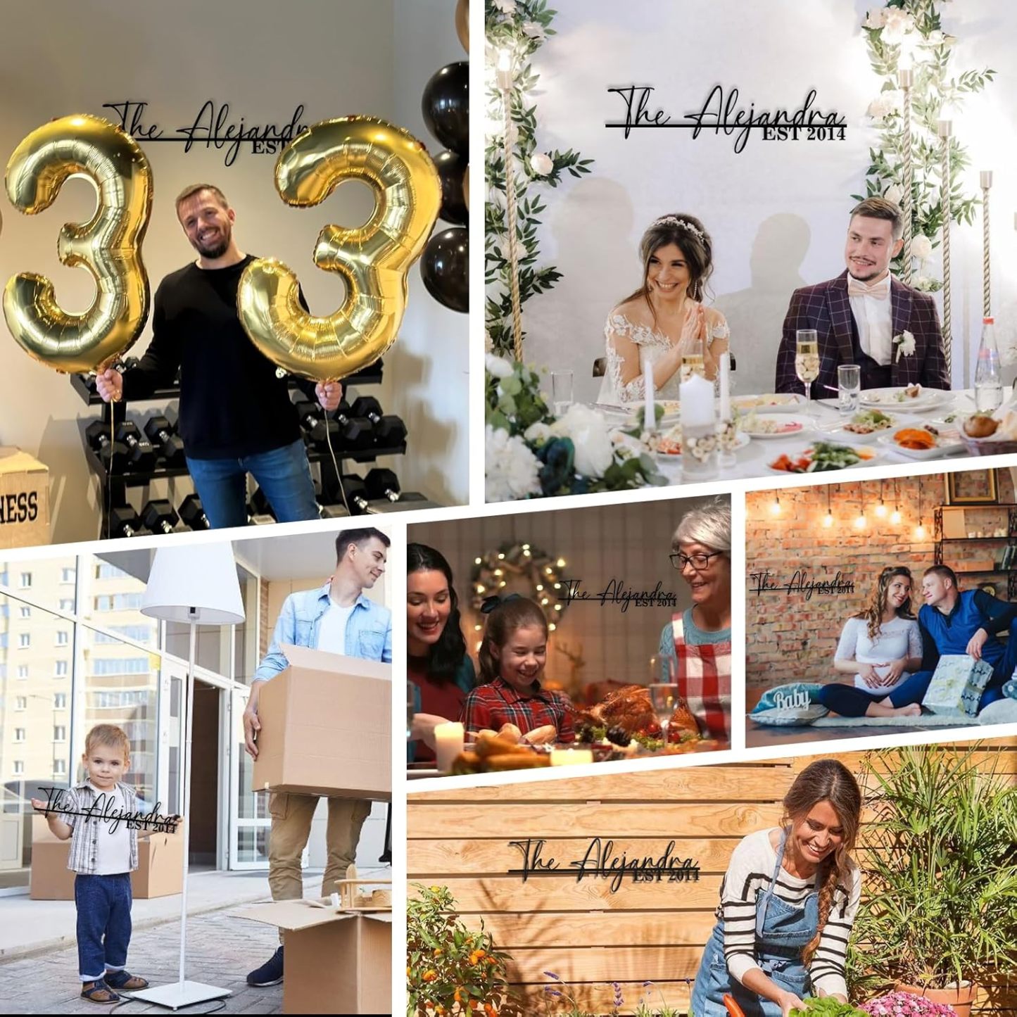 Personalized Family Name Sign, Custom Metal Sign, Last Name Signs for Home-MetalsignX