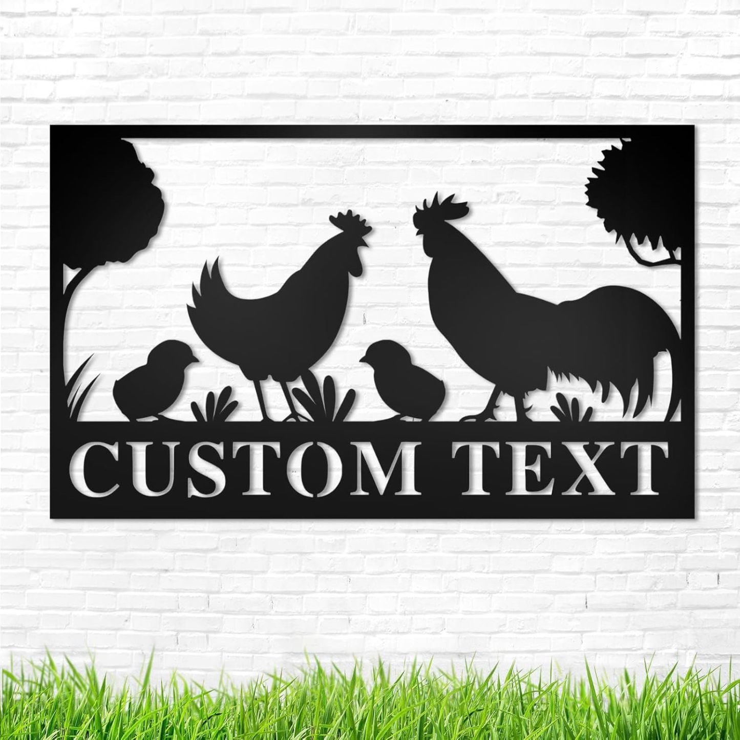 Custom Metal Signs Chicken Coop Signs for Farm Yard Decor-MetalsignX