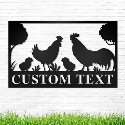 Custom Metal Signs Chicken Coop Signs for Farm Yard Decor-MetalsignX