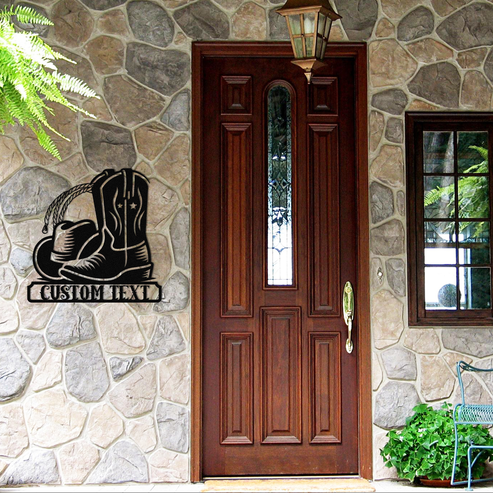 Personalized Cowboy Metal Sign, Western Wall Decor, Rustic Cowboy Riding Wall Art, Metal Outdoor Wall Art,  Rustic Country Western Decor for Bedroom Living Room Bathroom, Customized Gifts Color08