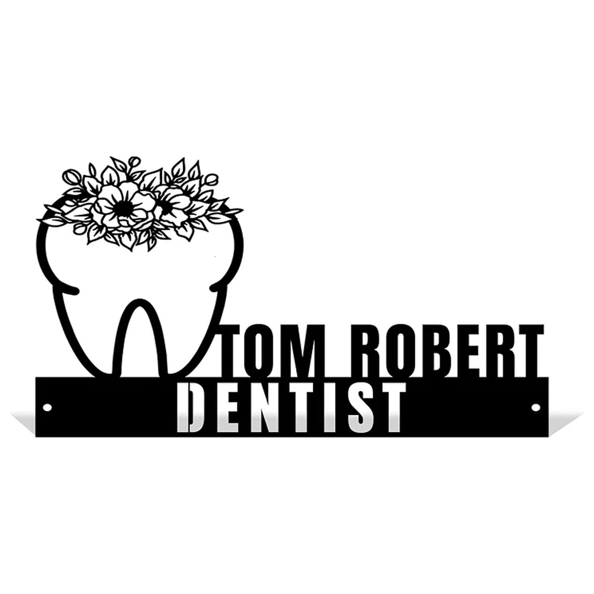  Custom Family Name Plate for Desk, Metal Sign Name Tags, Personalized Desk Accessories-MetalsignX