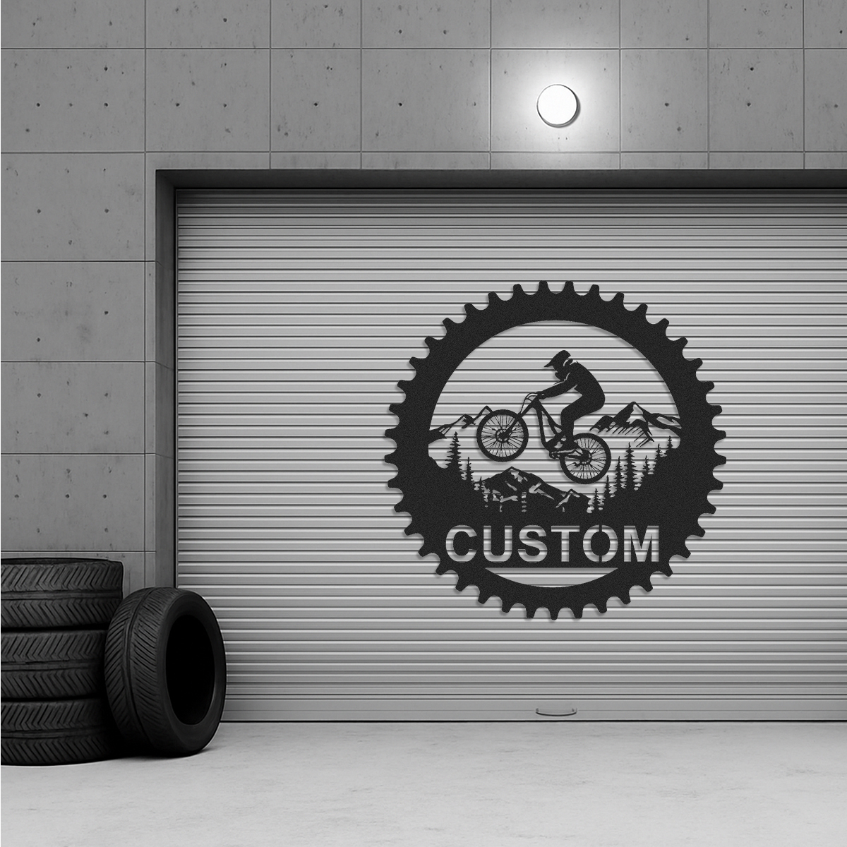 Custom Mountain Bike Sign,Mountain Bike Metal Wall Art,Personalized Biker Name Sign,Biker Home Decor,Cyclist Gift,Bike Riding Cycling Sign