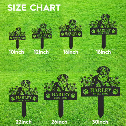 Personalized Dog Memorial Stake, Bernese Mountain Garden Stake Sign, Pet Loss Gift, Garden Decor, Bernese Dog Name Sign, Pet Grave Marker