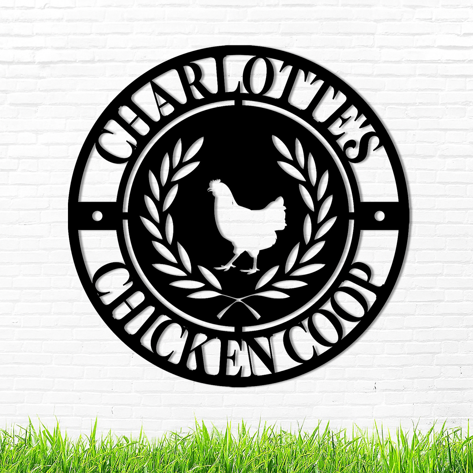 Custom Metal Signs Chicken Coop Signs for Farm Yard Decor
