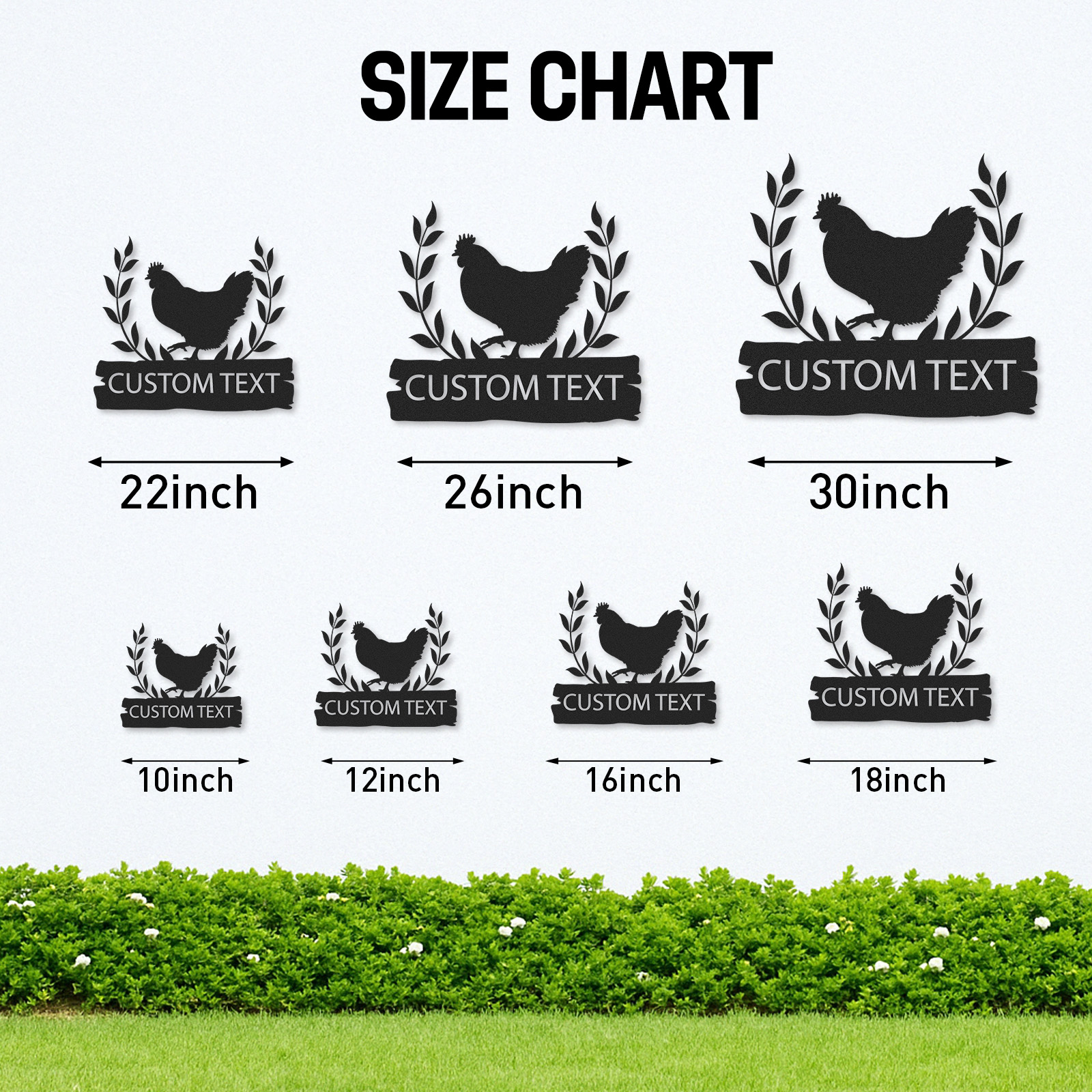 [Copy][Copy]Custom Chicken Coop Sign with Hen and Chicks, Personalized Round Metal Farm Decor, Gift for Chicken Owners