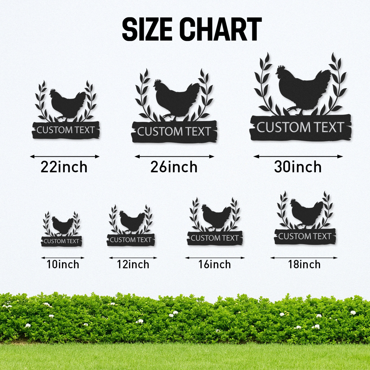 [Copy][Copy]Custom Chicken Coop Sign with Hen and Chicks, Personalized Round Metal Farm Decor, Gift for Chicken Owners