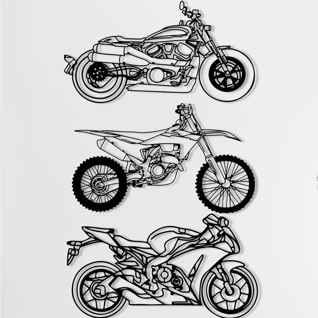 Custom Motorcycle Metal Decor Wall Art, Personalized Motorcycle Wall Sign, Motorcycle Lover Gift for Men, Motorcycle Accessories Decor