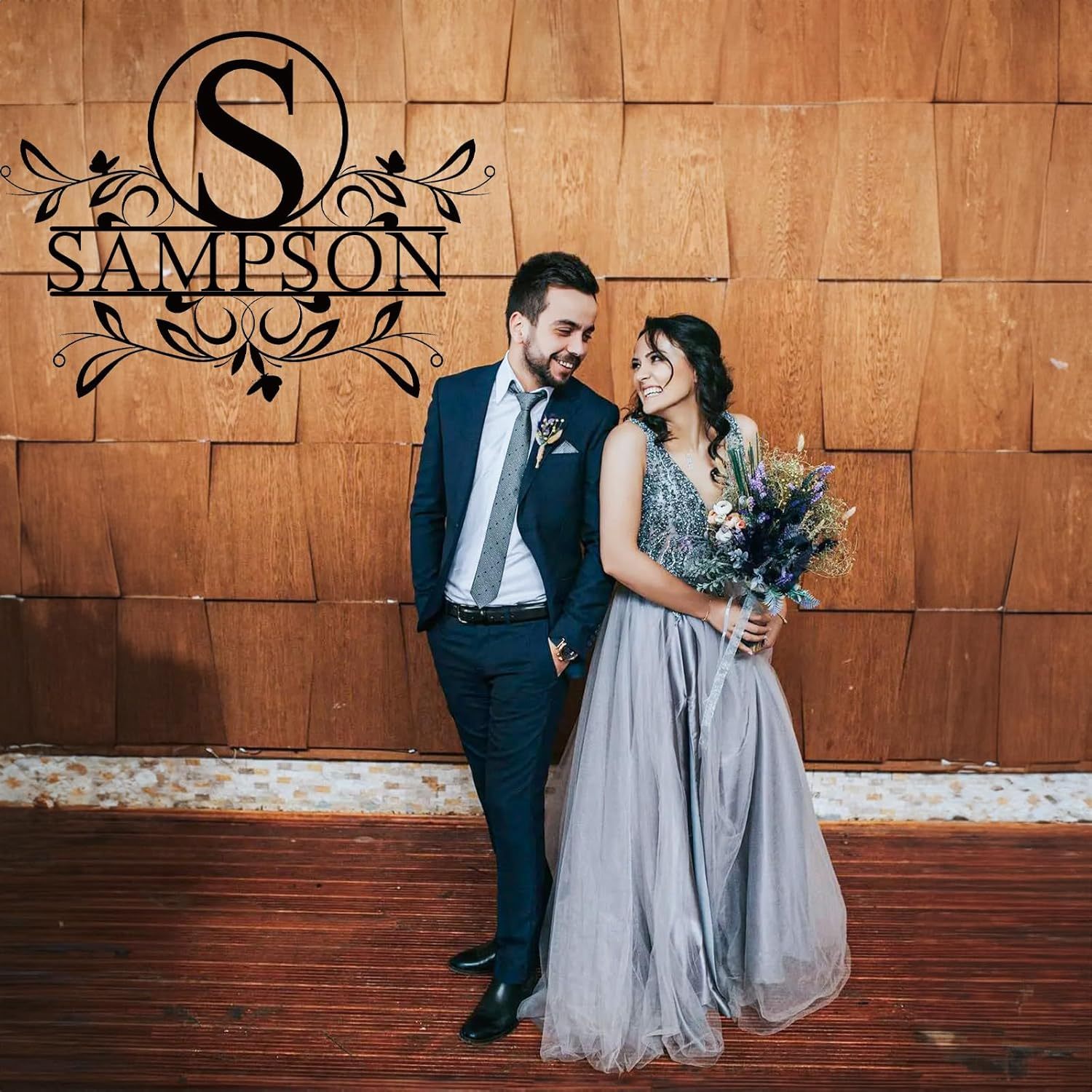 Rustic Family Name Sign - Custom Metal Wall Art for Weddings & Special Occasions-MetalsignX