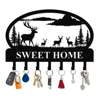 Personalized Key Holder for Wall, Custom Camping Wall Key Hooks with Name-MetalsignX