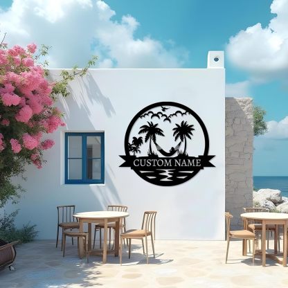 Personalized Lighthouse Metal Sign – Custom Nautical Outdoor Wall Decor for Beach House & Cabin-MetalsignX