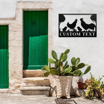 Custom Metal Signs Chicken Coop Signs for Farm Yard Decor-MetalsignX