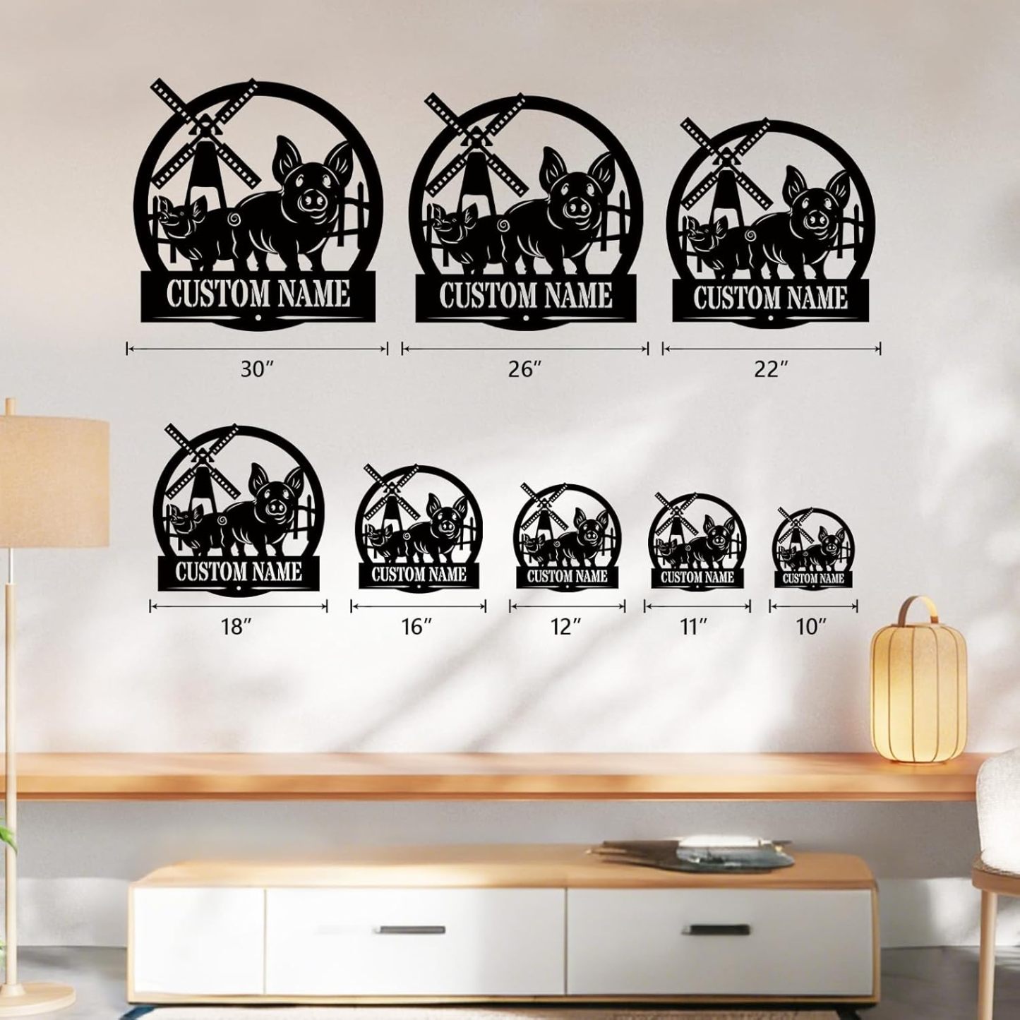 Personalized Antler Metal Cabin Sign | Custom Metal Sign | Family Sign Wall Art | Outdoor Deer Hunter Gift -MetalsignX