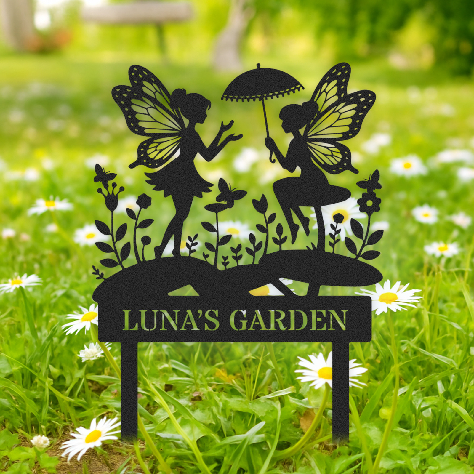 Personalized Garden Stake Metal Sign 