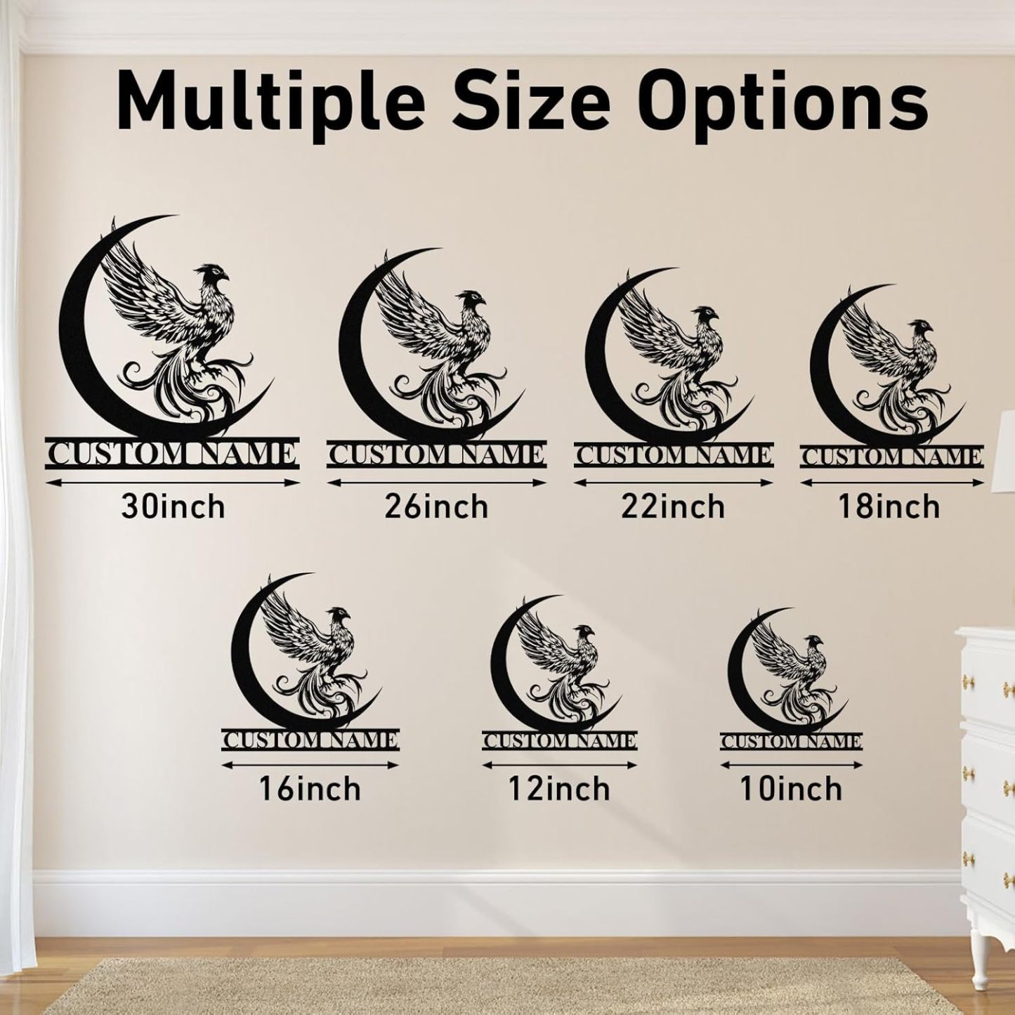 Custom Iron Animal Signs - Personalized Metal Wall Decor with Dragon, Bear, Fox & More-MetalsignX