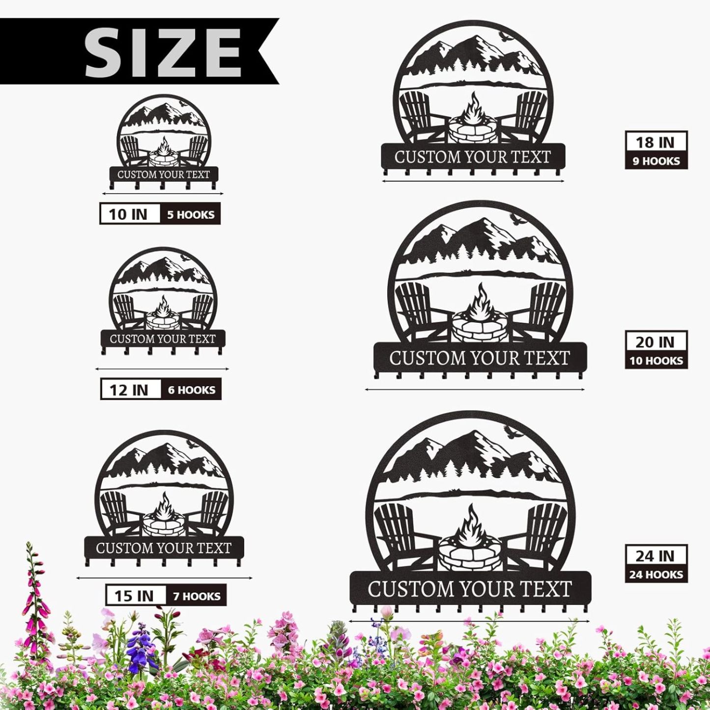 Personalized Key Holder for Wall, Custom Family Name Key Rack Holder-MetalsignX