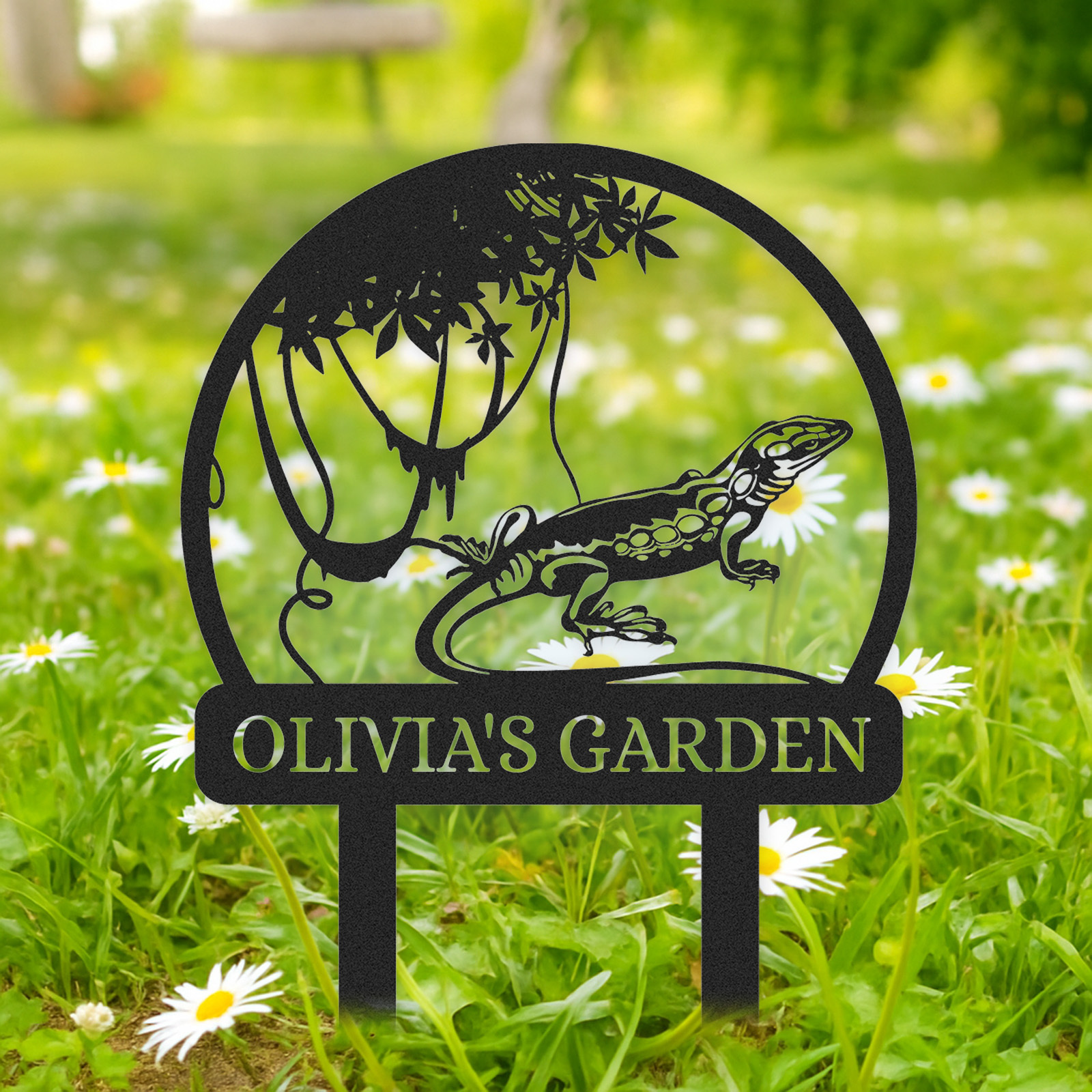 Personalized Garden Stake Metal Sign 