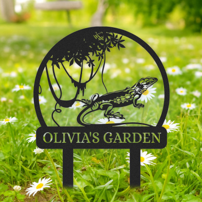 Personalized Garden Stake Metal Sign 